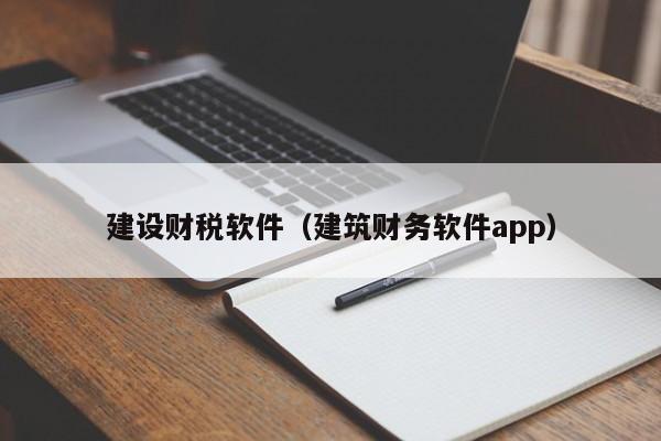 建设财税软件（建筑财务软件app）