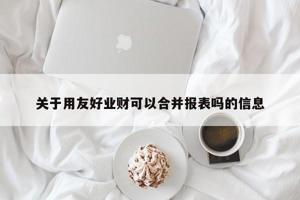 关于用友好业财可以合并报表吗的信息