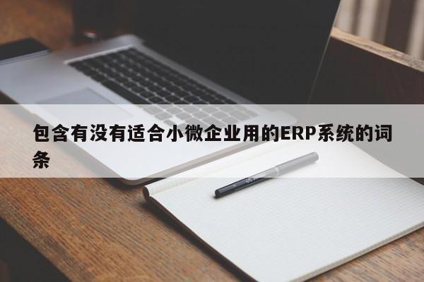 包含有没有适合小微企业用的ERP系统的词条